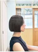 20代30代大人可愛い小顔ボブミニボブショートハイライト
