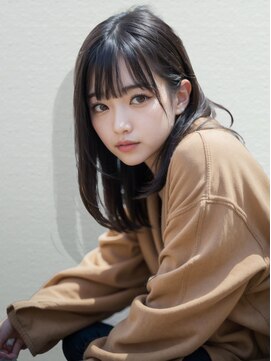 アース 日吉店(HAIR&MAKE EARTH) 艶感★韓国前髪】韓国風20代30代大人可愛いカール