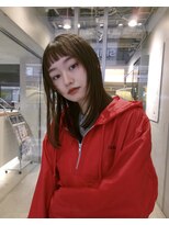 ジョエミバイアンアミ(joemi by Un ami) フェイスレイヤー/オン眉カット/グレージュカラー