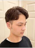 ☆クセ毛活かしリバースパーマ風☆センターパートショート