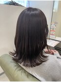 綺麗に伸ばすトリートメント入りカラーで柔らかくツヤツヤに◎