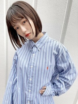 ソト 銀座(soto.) ハイライトカラー/くびれヘア/レイヤーパーマ/ミニボブ[銀座]