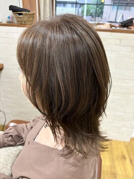 ジャガラ 津田沼店(JAGARA) ミルクティーベージュ×外ハネミディアム