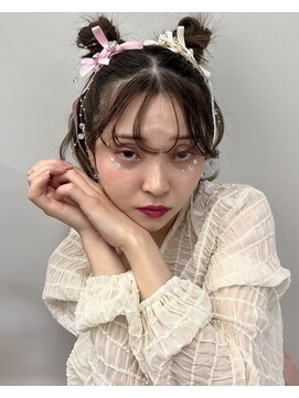 アンルポン 梅田(un le pont) 【unlepont梅田】アイドルツインお団子ヘア