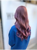 pink colour【渋谷/髪質改善/学割/ブリーチ/レイヤー】