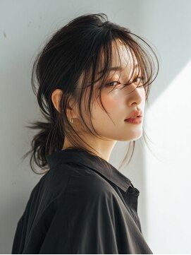 コトンアトリエ 人形町(COTON atelier) 抜け感ローポニー＊後れ毛アレンジ/黒髪/小顔