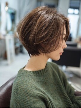 レリーノーブル 西宮北口(RelyNoble) ベージュハイライトで自然な動きと透明感[西宮北口/髪質改善]