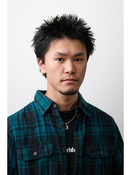 オーシャントーキョー ホワイト 原宿(OCEAN TOKYO WHITE) 黒髪無造作スパイキーショート