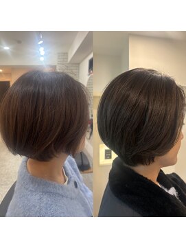 メモリーズ 銀座(Memories) 縦ラインをやわらかく。小顔ショート/加藤