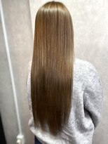 ロックス ヘアー ギャラリー(Rocks hair gallery)&nbsp;髪質改善カラーで叶えるミルクティーベージュロング
