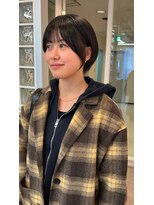 ソイデュエ 梅田(soi due)&nbsp;丸みショート/暗髪ショート