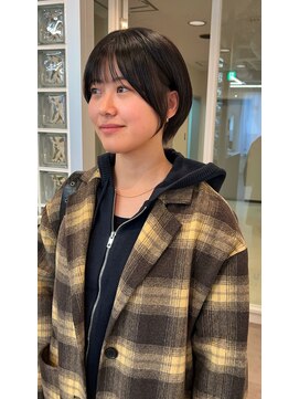 ソイデュエ 梅田(soi due) 丸みショート/暗髪ショート