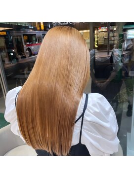 アッシュ 等々力店(Ash) ハイトーンブリーチ毛縮毛矯正