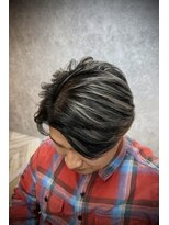ラルス(Larus) MEN’S/リバースセンターパート/ニュアンスパーマ/本八幡