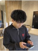 マッシュ × シャドウパーマ