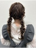 横浜駅/ヘアセット/ヘアメ/ヘアアレンジ/お呼ばれ/編みおろし