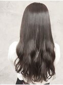 髪質改善カラー透明感ダークグレージュくびれレイヤー夏カラー
