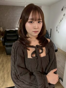 エトワ 中央店(etoi) 大分切りぱなし韓国レイヤーボブタイトメ軽めボブ外はねボブ