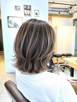 エイトタマプラ たまプラーザ店(EIGHT tamapla)&nbsp;40代50代60代70代白髪ぼかしハイライトウルフレイヤー