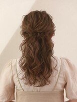 オーブ ヘアー ルアン 松本2号店(AUBE HAIR luanne)&nbsp;【AUBE HAIR】サイド編み込みハーフアップ