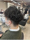 初パーマの方必見メンズマッシュルーズツイストスパイラル