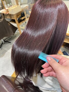 ブレンドバイハピネス(Blend by happiness) 艶髪/チェリーレッド/髪質改善/