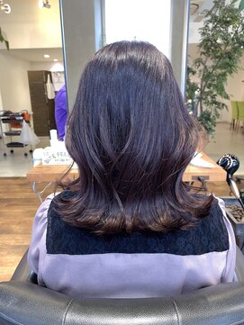 ロカリタ キョウト 四条大宮店(ROCAReTA kyoto) 紫×ナチュラルカラー