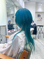 キバ(kva) ▽□□▽ターコイズブルー　ロングウルフ