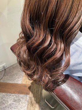 ムーン(moon) #グレーベージュ#レイヤーロング#アッシュカラー#前髪パーマ