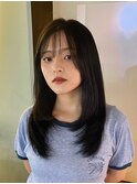 【あきら】セミロングレイヤーカットローレイヤー韓国ヘア