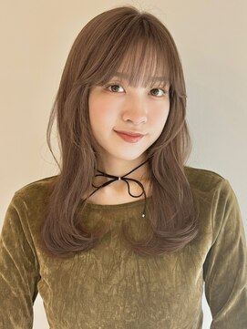 ローネス ギンザ(LONESS ginza) レイヤーカット/くびれヘアー/くすみベージュ/マロンベージュ