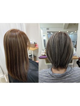 【40～50代から高評価】白髪を活かした〈白髪ぼかし〉、根本を染める〈ニュアンス白髪カバー〉が人気！