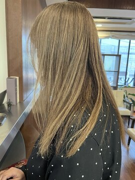 ゼンドット キョウト(Zen. kyoto) 脱白髪染めハイライトハイベージュ