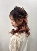 ゆるふわハーフアップ