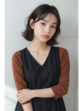 ジリッタ(JILI.TA) 小顔効果◎透明感シースルーバングショートボブ