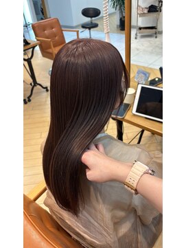 ユニ バイ マグ 長野店(Uni.by Mag) "ピンクカラー" 透明感ブリーチなしピンク