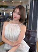 美髪結べる/前下がりボブ/韓国ボブ/レイヤーボブ/フェザーボブ