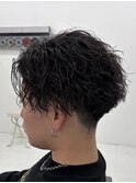 ツイスパ×アップバング