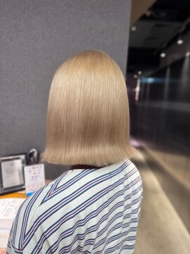 エン 栄店(enne) 大人ガーリー/ダークアッシュ/ミディアムレイヤーカット/栄