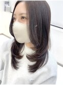 ナチュラルレイヤーストレート