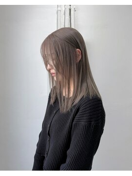 ミュー(Mu) ミルクティーグレージュ　グレージュカラー