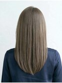 30代大人ワンレン×プラチナアッシュ【清潔感・悩み対応】