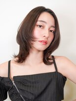 ラフィスヘアーゴート 大和八木店(La fith hair goat)&nbsp;【La fith】顔回りレイヤー×くびれボブ×センターパート