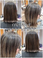 ピークアブー アヴェダ ギンザシックス(PEEK-A-BOO AVEDA GINZASIX)&nbsp;白髪ぼかし脱白髪染め大人ハイライト白髪を活かすカラー◆
