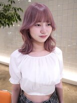 ローエ バイ デコ(Rohe by DECO)&nbsp;ピンクベージュ/レイヤーカット/ブリーチ2回～