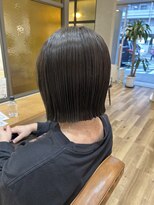 ヘアポケット スタイル店(HAIR POCKET) ぱつっとbob×グレーカラー
