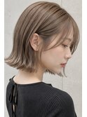 外ハネボブ × シアーベージュ