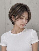 ネオリーブウリ 二子玉川店(Neolive uri)&nbsp;イメチェンホワイトブロンド外ハネボブ美髪ワイドバング