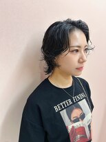 ルーム シンサイバシ(room shinsaibashi)&nbsp;【オリーブグレー×ウルフ】こなれ感たっぷりのウェットパーマ