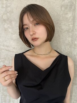ベル 新宿(Belle) あごラインボブ/切りっぱなしボブ/前髪なしボブ/ストレートボブ